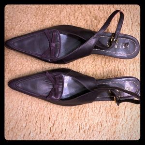Ralph Lauren Purple Kitten Heels